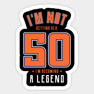 50TH BIRTHDAY Sticker